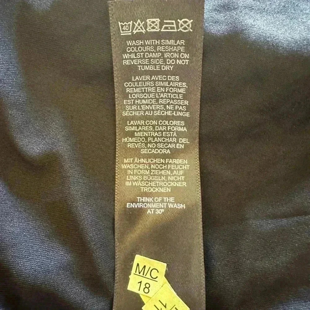 NWOT ASOS Eyelet Short Sleeve Black Maxi Dress - Picture 6 of 6
